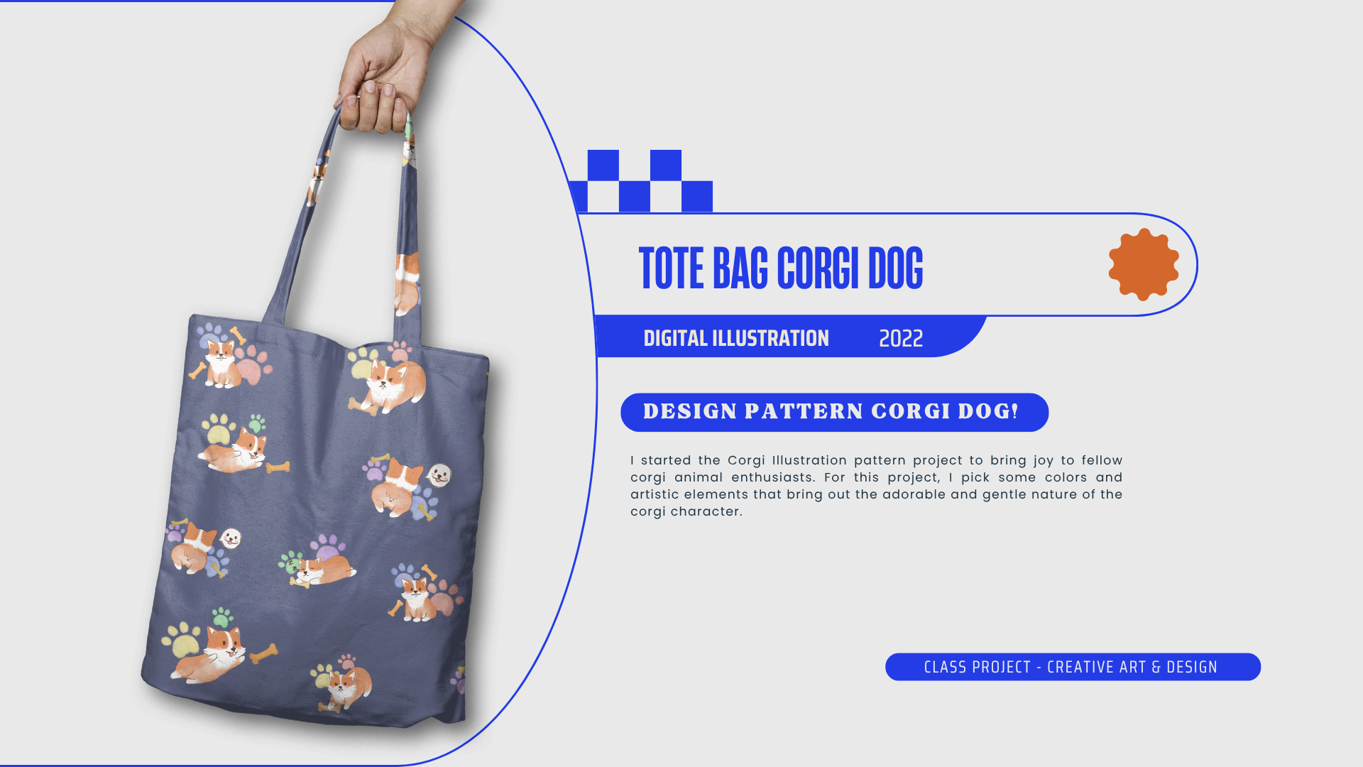 Totebag Corgi
